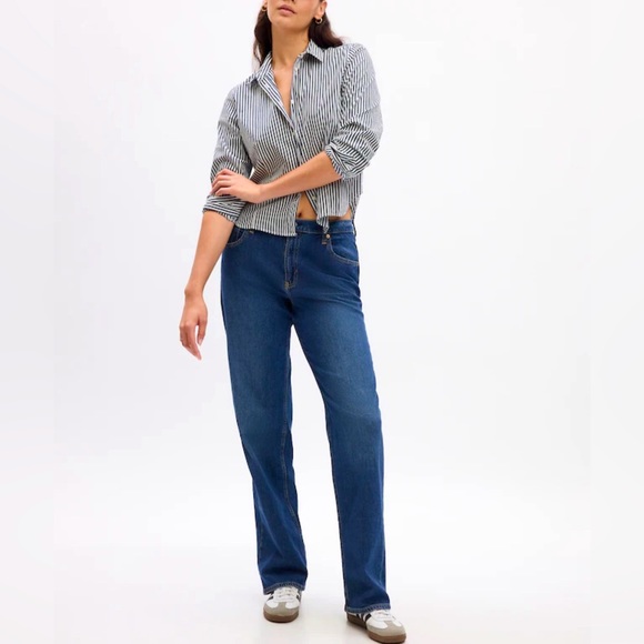 GAP 90s Loose Flare Mid Rise Jeans - US 30 - Picture 1 of 6